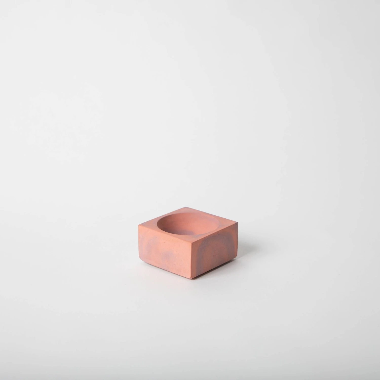 Pretti.cool - Incense Holder (Square) - Marbled Concrete - Coral & Mauve Color Combination 1 Pretti.cool - Incense Holder (Square) - Marbled Concrete - Coral & Mauve Color Combination