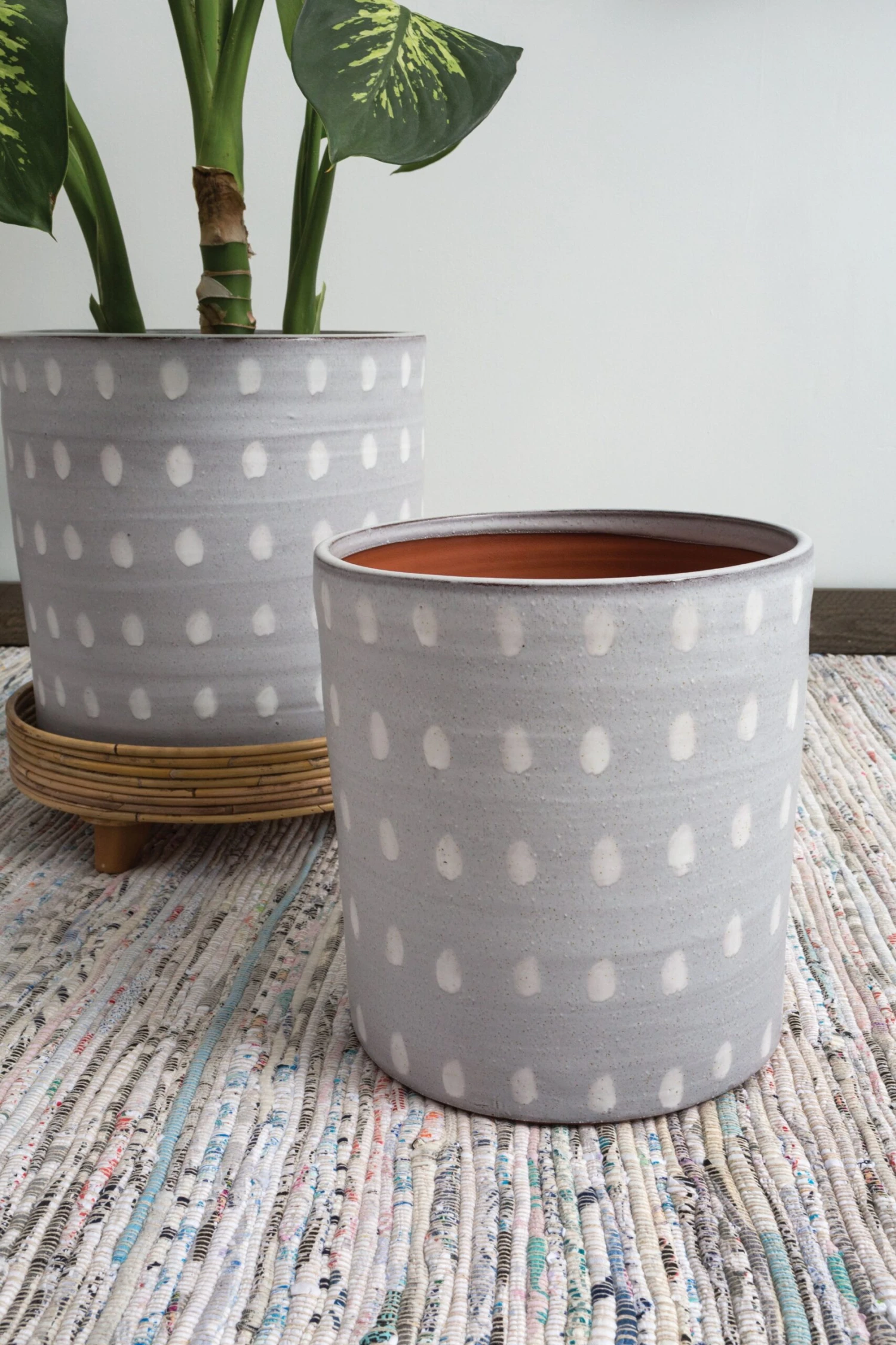 Spot On Pot - Accent Decor Polka Dot Cache Pots 2 Spot On Pot - Accent Decor Polka Dot Cache Pots - Image 2