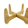 Plastec Products - Boomerang Wood Plant Stand 8" Natural