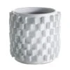 ZONA POT By Accent Decor (Jagged / Tabbed / Toothed Texture)