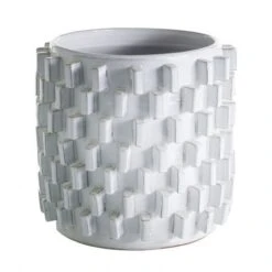 ZONA POT By Accent Decor (Jagged / Tabbed / Toothed Texture)