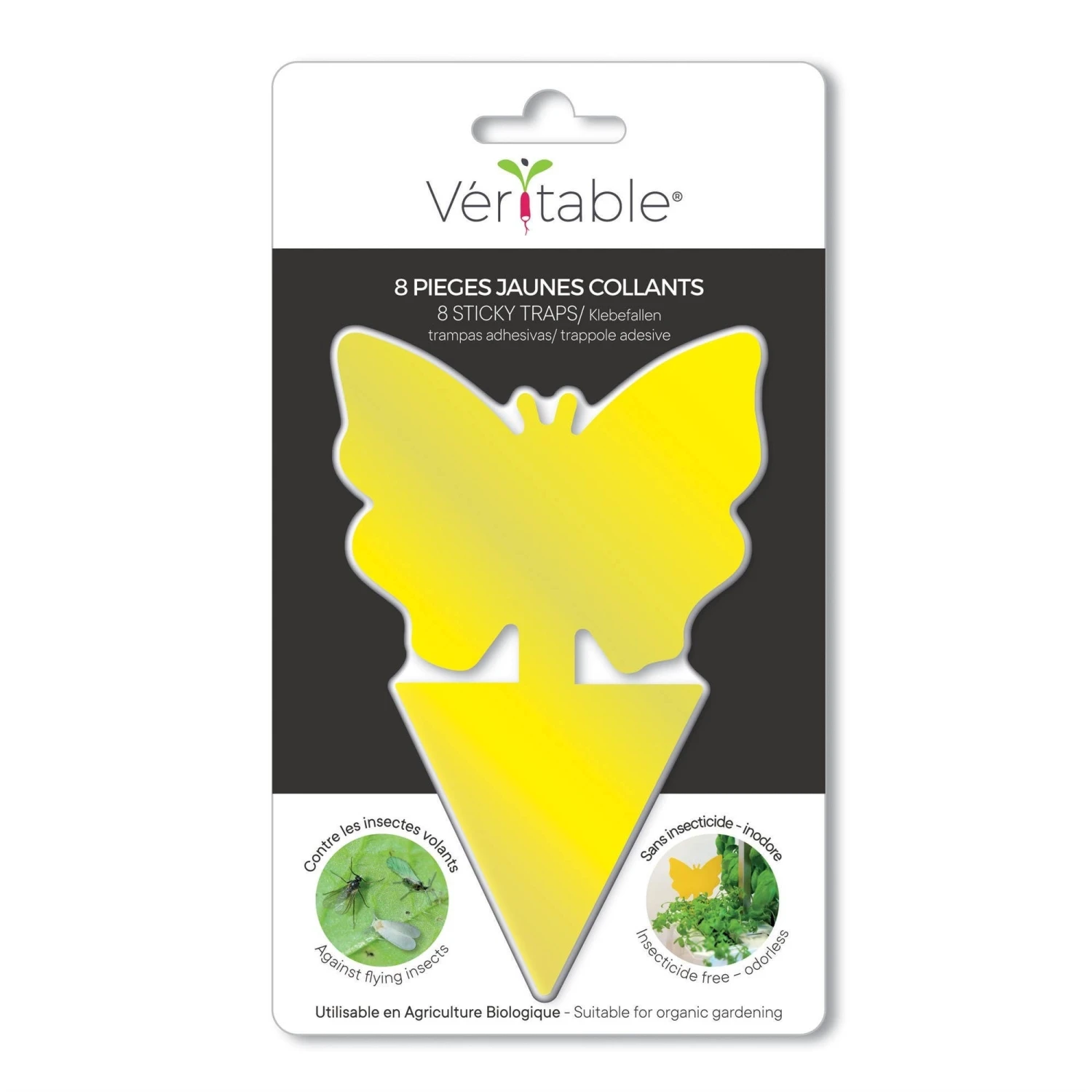 Sticky Insect Traps - Butterfly Shape - Pack Of 8 1 Sticky Insect Traps - Butterfly Shape - Pack Of 8