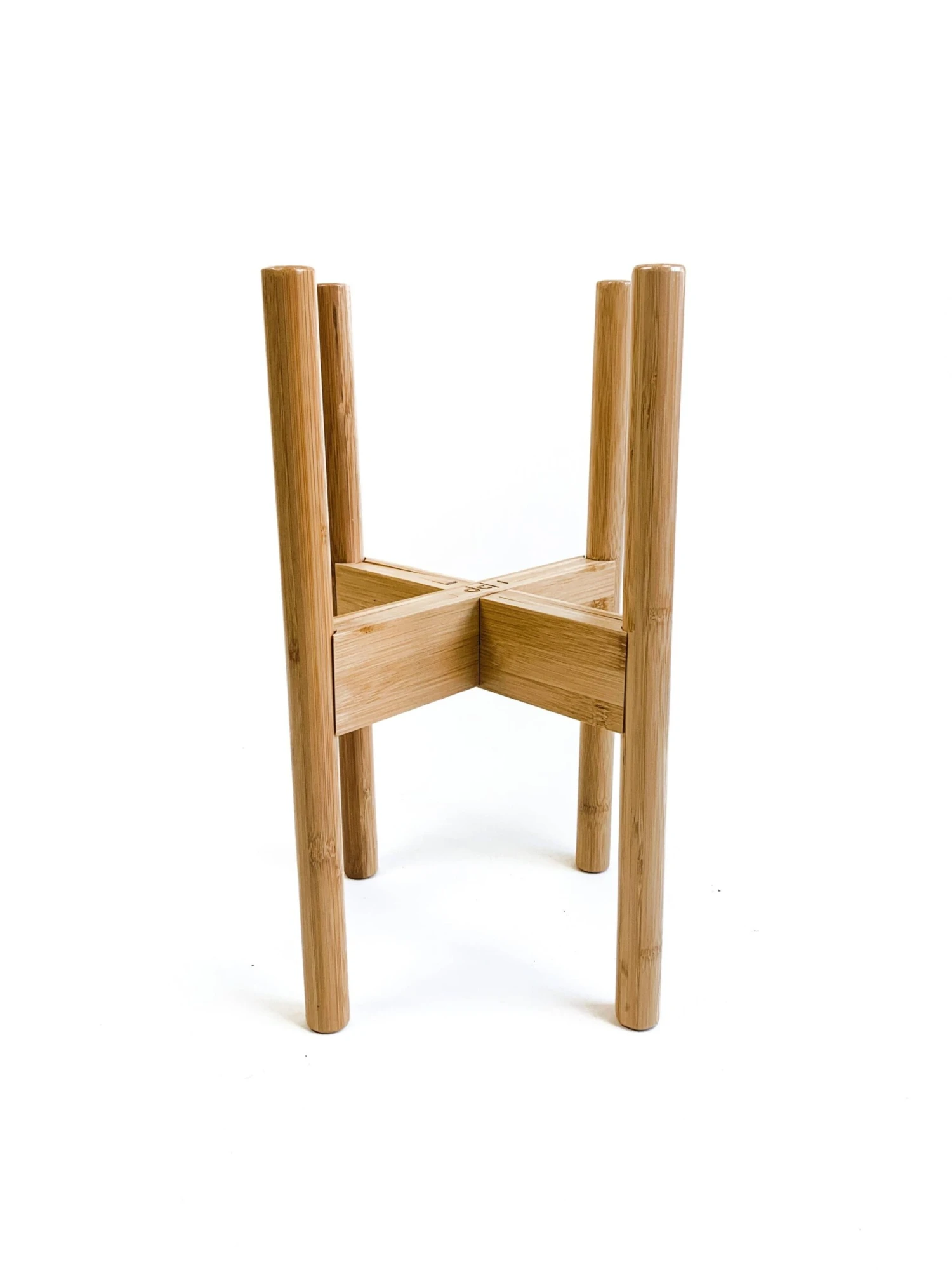 Plant Stand - Mid Level - Adjustable - Natural Bamboo 1 Plant Stand - Mid Level - Adjustable - Natural Bamboo