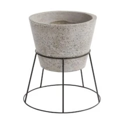 Filli Large Concrete Planter With Stand