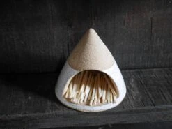 White Ceramic Match Striker Cone