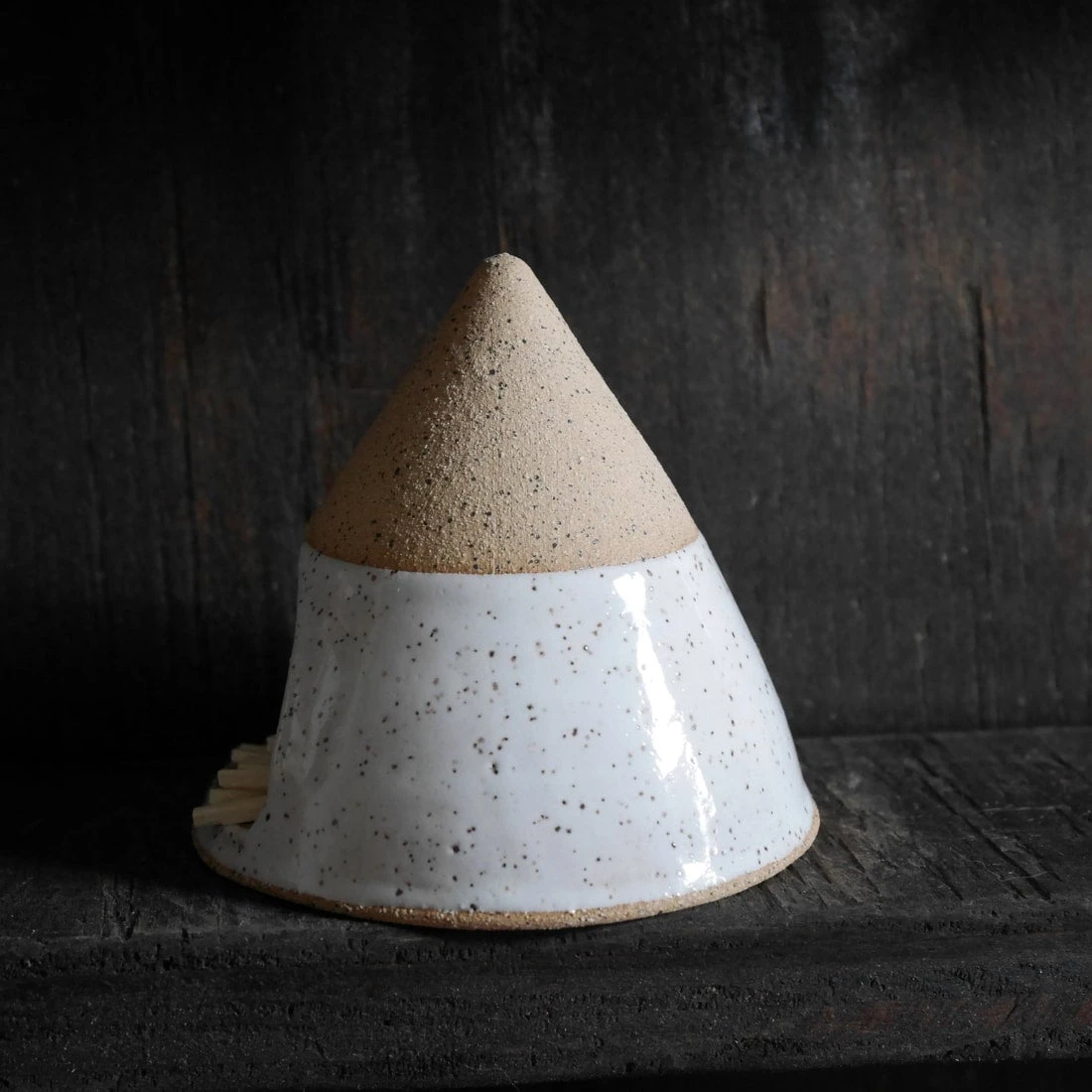 White Ceramic Match Striker Cone 4 White Ceramic Match Striker Cone - Image 4