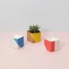 Geometric Plant Pot Cover - Washable Paper