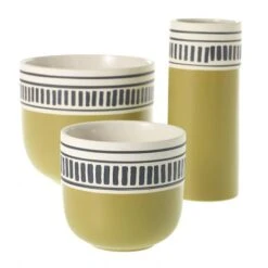 Olive Stripe KIWI Pot