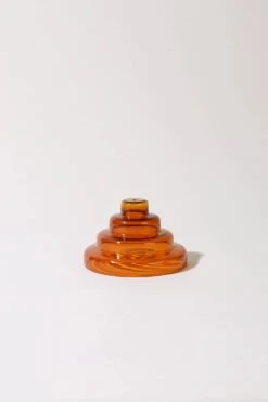 Glass Meso Incense Holder - Amber By YIELD