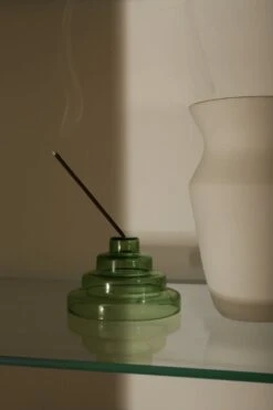 Glass Meso Incense Holder - Verde By YIELD -Cloud-Hidden Plants s753278155256112669 p935 i4 w1440